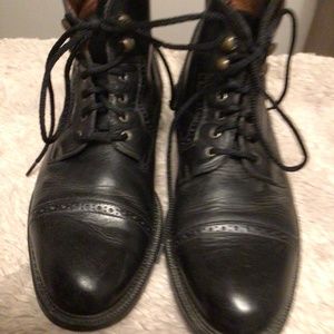 Carlo Morandi Leather Boots SZ 11/11.5 Made in Italy